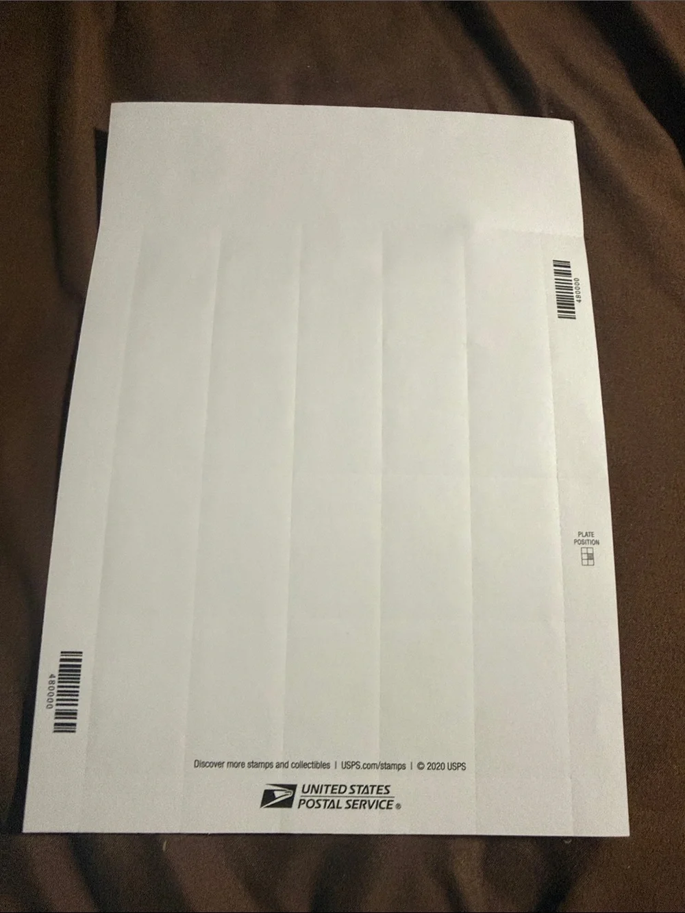 Forever 21 Brown and Black Commemorative‎ Stamp Sheet